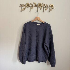 Universal Thread Quilted Gray Sweatshirt - Size Large